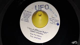 Ebbert Schlersh  I Saw a UFO Last Night 1980 [upl. by Idissak918]