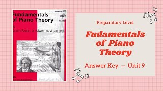 Fundamentals of Piano Theory Preparatory Level  Answer Check [upl. by Franz]