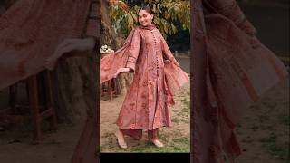 New and beautiful printed long frock design 2024latest frock design 2024frock ke design shorts [upl. by Ossie]