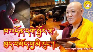 HE Sangay nyenpa Rinpoche’s speech about dharma practice rumtekkarmaekhenpo rinpoche [upl. by Eob]