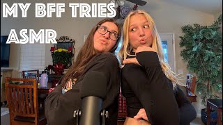 ASMR My Best Friend Tries ASMR For The First Time 👩🏼‍🤝‍👩🏻 [upl. by Ecinnaj]