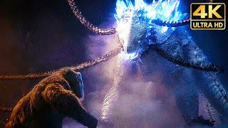 King Kong Meets Skar King amp Shimo 4K Full Fight Scene 2024 Godzilla x Kong The New Empire Movie [upl. by Anerbas]