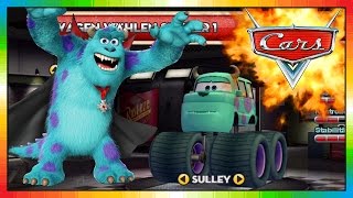 Cars amp Monster Inc Star  Sulley Sullivan  in McQueen game Cars Mater International  Monster AG [upl. by Econah377]