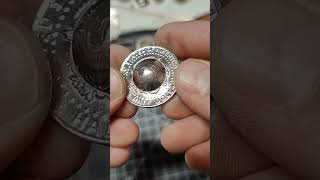 Making a Cowboy Hat from a US Half Dollar cointools coins handmade howto [upl. by Lieberman]