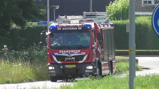 Brandweer Kesteren TS 088231 Prio 1 N J van Riemsdijkstraat Kesteren BR woning [upl. by Alexio]