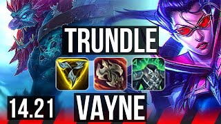 TRUNDLE vs VAYNE TOP  627  EUW Diamond  1421 [upl. by Noemis]