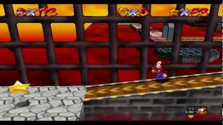 Super Mario 64  Course 7 Lethal Lava Land  Star 4 [upl. by Atilrak440]