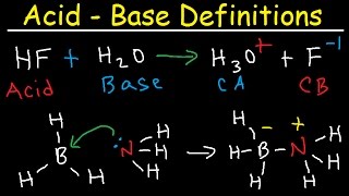 Conjugate Acid Base Pairs Arrhenius Bronsted Lowry and Lewis Definition  Chemistry [upl. by Anerrol]