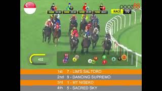 20231111  Race 10 Singapore Kranji Horse Racing Highlights  Pace88 Horse [upl. by Relluf362]