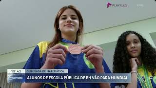 Alunos de escola pública de BH voltaram cheios de medalhas da Olimpíada de Matemática WMTC [upl. by Noxas178]