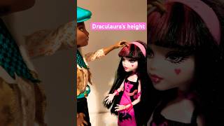 Drac’s height be like monsterhigh draculaura funny stopmotion dolls barbie [upl. by Malloch]