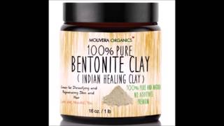 Molivera Organics Bentonite Clay for Detoxifying and Rejuvenating Skin and Hair 16 oz [upl. by Gannon392]