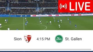 Live Match St Gallen vs Sion  Swiss Super League20242 [upl. by Sibyl]