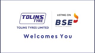 Listing Ceremony of Tolins Tyres Limited at BSE [upl. by Ahtelahs]