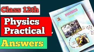 12th Physics Practical Book Answer  Physics Practical Book Ans [upl. by Egin167]