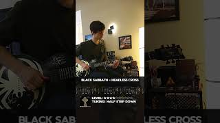 Black Sabbath  Headless Cross Guitar Tutorial TabsampTone cover [upl. by Gui]