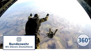 360 Grad  Fallschirmjäger der Bundeswehr Freifall und Automatikspringer [upl. by Telocin]