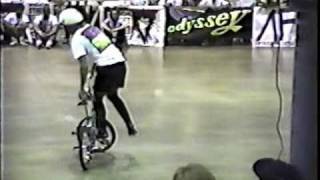 Rick Moliterno Pro Flatland Run AFA Masters Columbus Ohio 1988 [upl. by Aytak738]