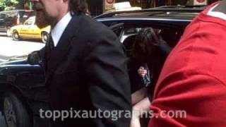 Alexis Bledel  Ignores Fans at MTV Studios in NYC [upl. by Notnad]