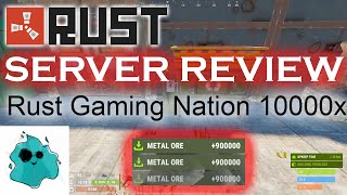 Rust Gaming Nation 1000x Craftable Recycler Rust PVE RustServerReview [upl. by Ahen]