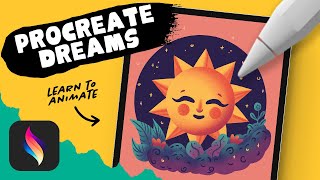 PROCREATE DREAMS Animation for Beginners  EASY Step by Step Tutorial [upl. by Tija]