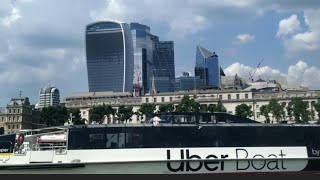 Cruise on the Thames from Greenwich to Big Ben on an Uberboat [upl. by Salina561]