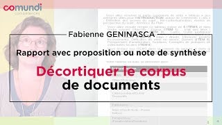 Note de synthèse 25  décortiquer le corpus de documents [upl. by Ahcilef684]