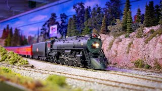 Awesome HO Scale Model Trains with Steam Locomotives [upl. by Eenat806]