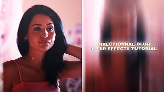 Directional Blur Effect  After Effects Tutorial [upl. by Dion]