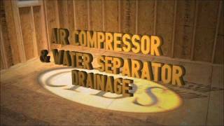 Spray Foam Equipment CPDS Air Compressor and Water Separator Drainage [upl. by Ias130]