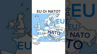 EU Or NATO europe map geography mapping mapper europemap eu nato 2024 shorts viralvideo [upl. by Nnairet]