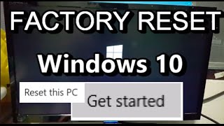 วิธี Factory Reset Reset this PC บน Windows 10 สะอาดเอี่ยมแน่นอน เหมือนบนมือถือครับ [upl. by Siraved]