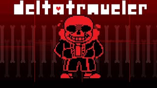 Underfell Sans Boss Fight  Deltatraveler  DELTARUNEUNDERTALE FAN GAME [upl. by Ynnavoig101]