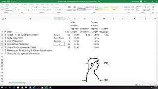 Workstation Design Using Anthropometric Principle Seat Length Example [upl. by Engapmahc]