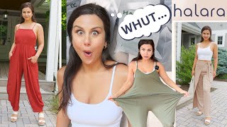 NOT WHAT I EXPECTED MASSIVE HALARA JUMPSUITS TRY ON HAUL REVIEW [upl. by Fleeman822]