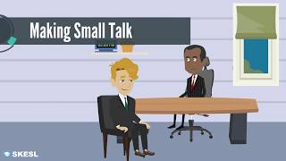 Business English Conversation Lesson 49 Making Small Talk [upl. by Nawyt]