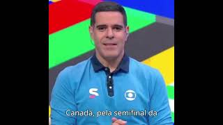 Paulo Andrade narra Argentina x Canadá pela semifinal da Copa América no SporTV shorts [upl. by Jarrett]