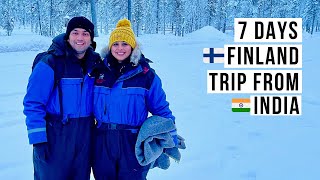 India To Finland 7 Days Travel Plan  How to Plan Trip to Lapland Finland In Winter  In Hindi [upl. by Redla536]