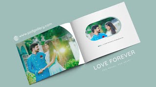 Pre  Wedding Photo Album 12 x 36 Size  PSD Gallery  64 Photoshop Tutorial [upl. by Ynetruoc]