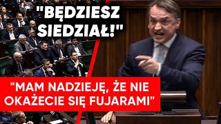 quotBĘDZIESZ SIEDZIAŁquot Ziobro wpadł w szał Ogromna wrzawa w Sejmie [upl. by Pulsifer]