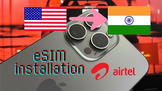 How to setup esim in India for USA purchased Iphone [upl. by Jeremias271]