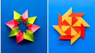 Antistress Kinetic Origami  Transforming Ninja Star Easy [upl. by Henson]