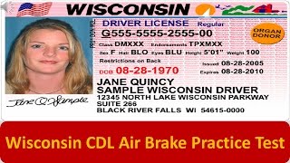 Wisconsin CDL Air Brake Practice Test [upl. by Romilly521]