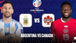 ARGENTINA VS CANADAMSDescriptionLIVE Argentina vs Canada SEMIFINAL Copa America2024 [upl. by Coriss]