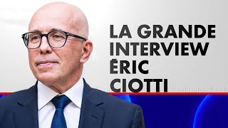 La Grande Interview avec Éric Ciotti député et président de lUDR CNews du 09102024 [upl. by Kendra809]