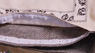 How to Finish Sewing a Duvet Cover with Dome Closing Tape Part 2 [upl. by Etteuqal]