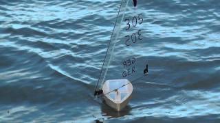 Axels Footy RC Sailboat uncut 1  Micro Wizard with Mac Rig [upl. by Schreibe]