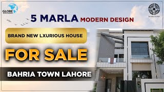 5 Marla Brand New House for Sale in Bahria Town Lahore  Modern design House Bahria Town Lahore [upl. by Clova]