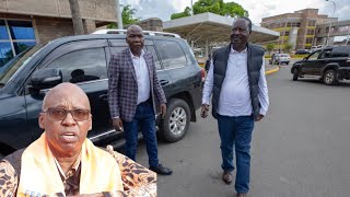 RAILA ODINGA FINALLY ARRIVES AT JIMMY WANJIGIS HOUSE UNDER TIGHT SECURITY [upl. by Anitsirhk]