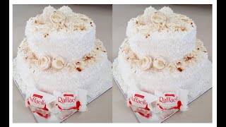 RAFFAELLO CAKE in Malayalam 😋। വായിലിട്ടാൽ അലിഞ്ഞു പോലും റാഫെല്ലോ കേക്ക് 😋😋😋 [upl. by Leclair]